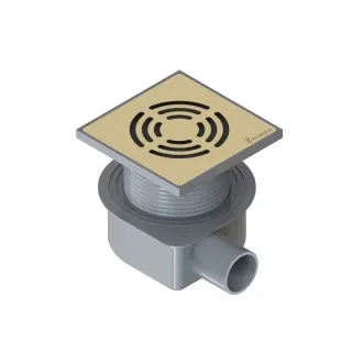 Душевой трап Boheme Smart Design 985-10-G 10 см золото